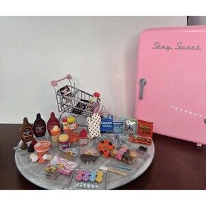 Hershey's Reese Mini Stay Sweet Toy Fridge Playset Food Accessories Lot